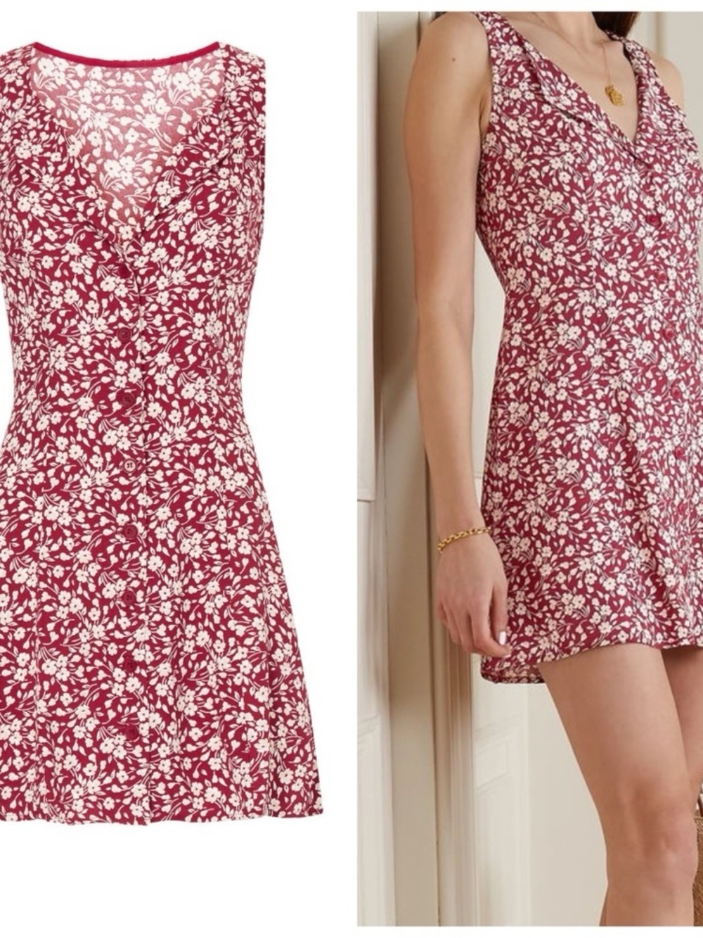 Reformation Reformation Rilynn floral-print georgette mini dress